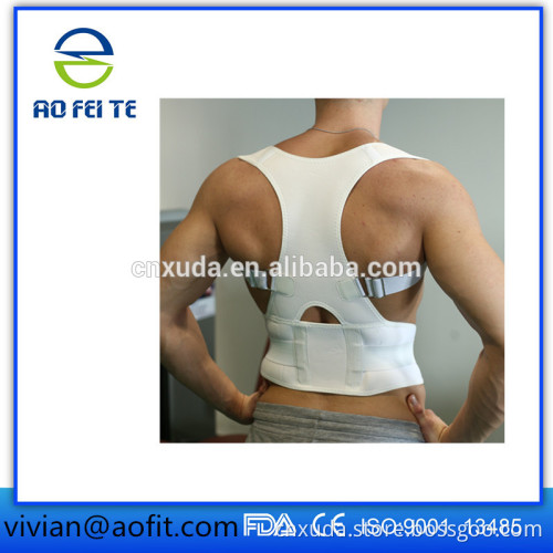 Aofeite Hot selling magnetic black posture back corrector with FDA,CE